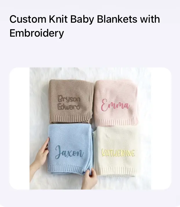 customer knit baby blankets
